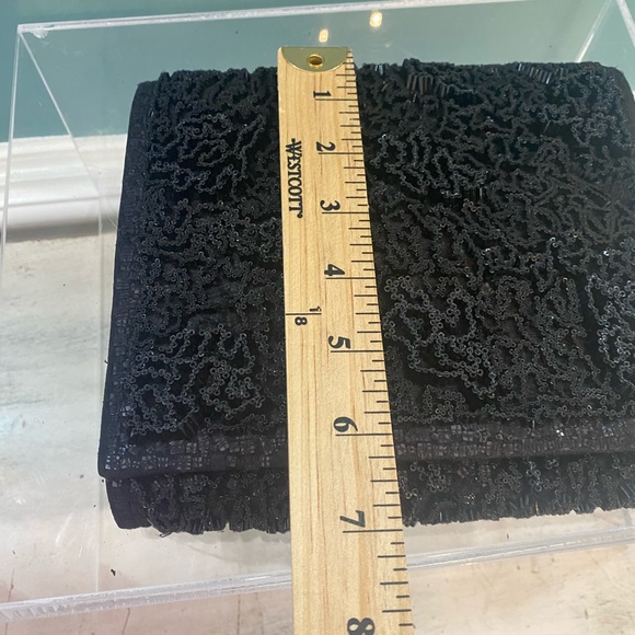 Jill sander made in Italy 20th century leather glass beaded handbag - Picture 7 of 7